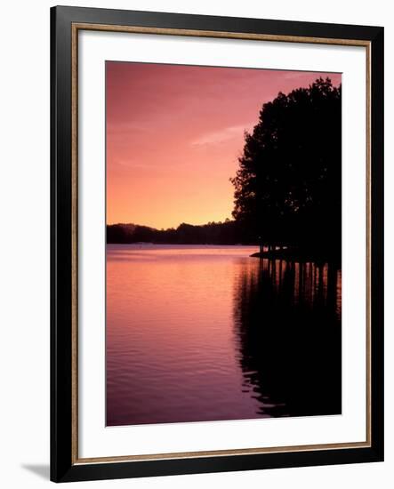 Sunrise on Lake, Arkansas, USA-Gayle Harper-Framed Photographic Print