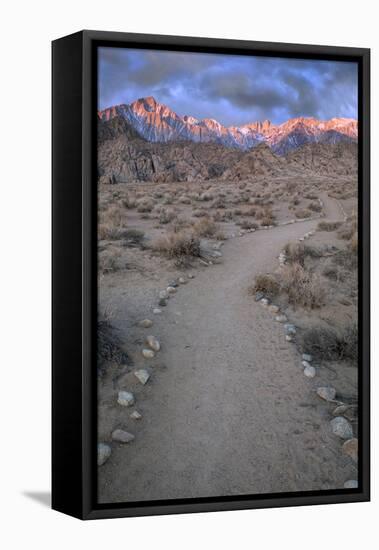 Sunrise on Lone Pine Peak and Mt Whitney, California, USA-Jaynes Gallery-Framed Premier Image Canvas