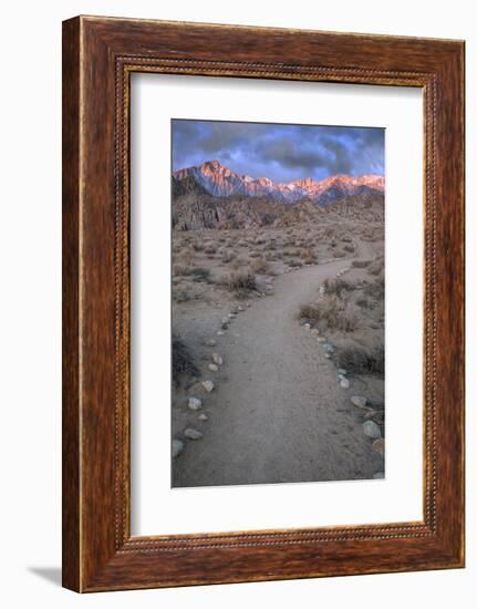 Sunrise on Lone Pine Peak and Mt Whitney, California, USA-Jaynes Gallery-Framed Photographic Print