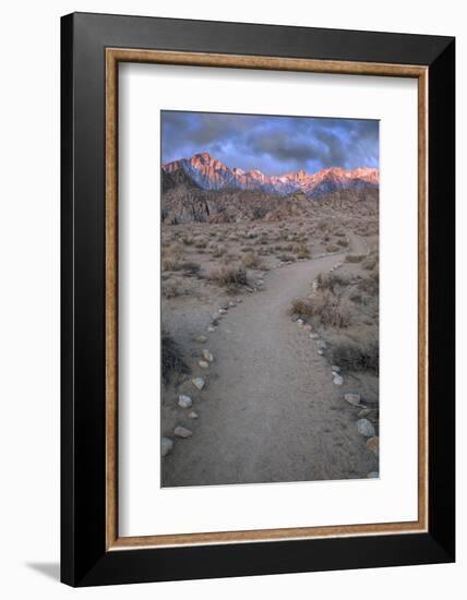 Sunrise on Lone Pine Peak and Mt Whitney, California, USA-Jaynes Gallery-Framed Photographic Print