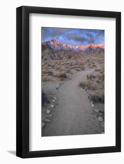 Sunrise on Lone Pine Peak and Mt Whitney, California, USA-Jaynes Gallery-Framed Photographic Print