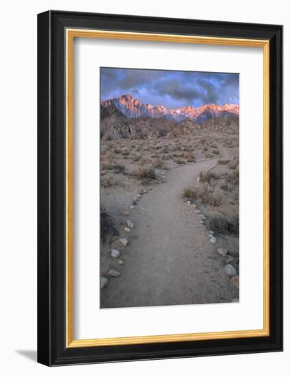 Sunrise on Lone Pine Peak and Mt Whitney, California, USA-Jaynes Gallery-Framed Photographic Print