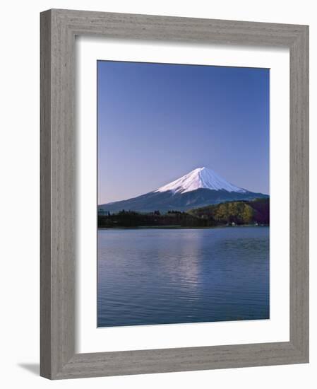 Sunrise on Mount Fuji from Lake Kawaguchi, Yamanashi Prefecture, Japan-Nigel Blythe-Framed Photographic Print