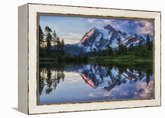 Sunrise on Mount Shuksan-James K. Papp-Framed Premier Image Canvas