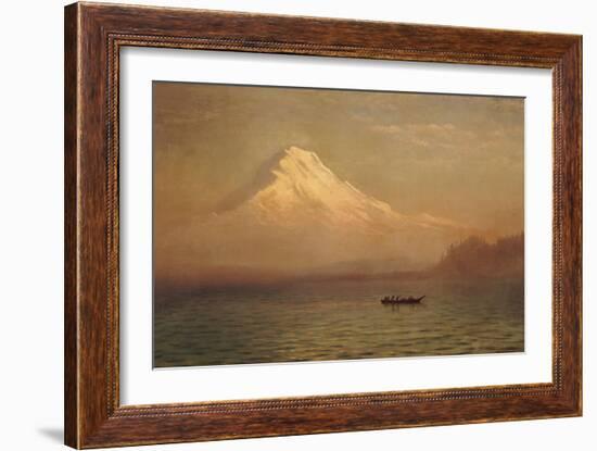 Sunrise on Mount Tacoma-Albert Bierstadt-Framed Giclee Print