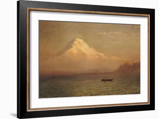 Sunrise on Mount Tacoma-Albert Bierstadt-Framed Giclee Print