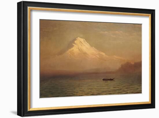 Sunrise on Mount Tacoma-Albert Bierstadt-Framed Giclee Print