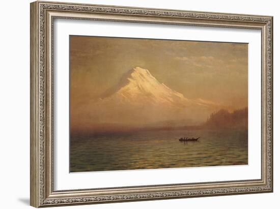 Sunrise on Mount Tacoma-Albert Bierstadt-Framed Giclee Print