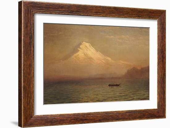 Sunrise on Mount Tacoma-Albert Bierstadt-Framed Giclee Print