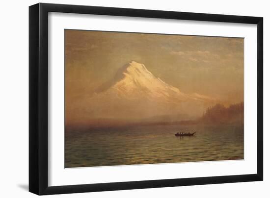 Sunrise on Mount Tacoma-Albert Bierstadt-Framed Giclee Print