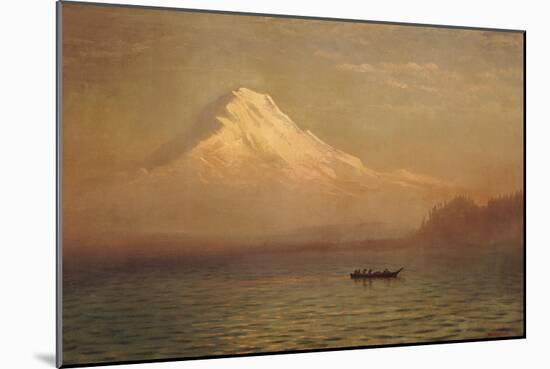 Sunrise on Mount Tacoma-Albert Bierstadt-Mounted Giclee Print