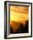 Sunrise on Mt Hood and Downtown, Portland, Oregon, USA-Janis Miglavs-Framed Photographic Print