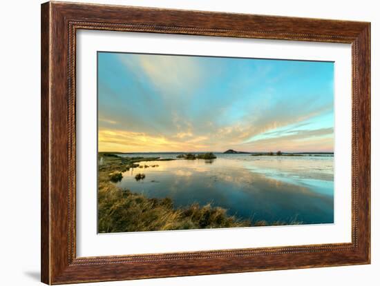 Sunrise on Myvatn Lake North Iceland Europe-Renato Granieri-Framed Photographic Print