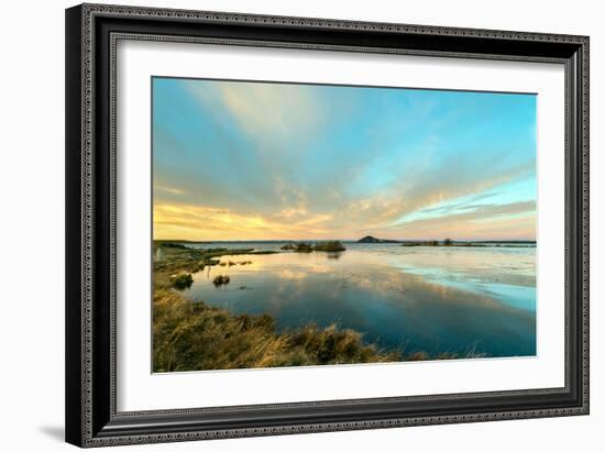 Sunrise on Myvatn Lake North Iceland Europe-Renato Granieri-Framed Photographic Print