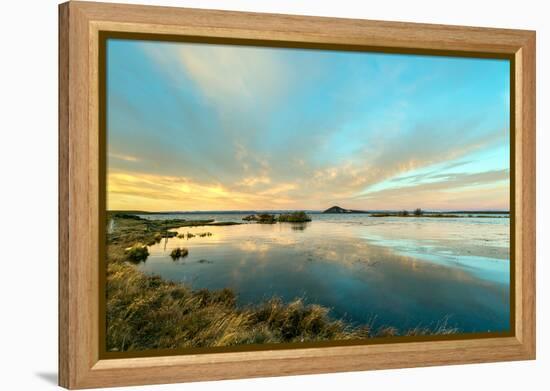 Sunrise on Myvatn Lake North Iceland Europe-Renato Granieri-Framed Premier Image Canvas