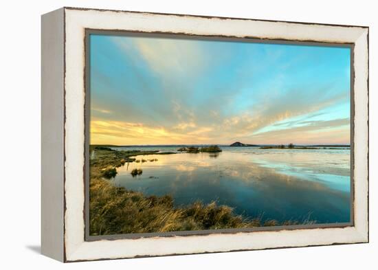 Sunrise on Myvatn Lake North Iceland Europe-Renato Granieri-Framed Premier Image Canvas