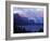 Sunrise on Peaks in Glacier National Park, Montana, USA-Steve Kazlowski-Framed Photographic Print