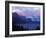 Sunrise on Peaks in Glacier National Park, Montana, USA-Steve Kazlowski-Framed Photographic Print