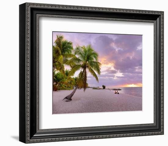 Sunrise on Smathers Beach in Key West, Florida Keys, Florida, USA-null-Framed Art Print