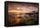 Sunrise on the Beach at Bamburgh, Northumberland UK-Tracey Whitefoot-Framed Premier Image Canvas