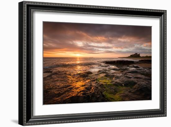 Sunrise on the Beach at Bamburgh, Northumberland UK-Tracey Whitefoot-Framed Photographic Print