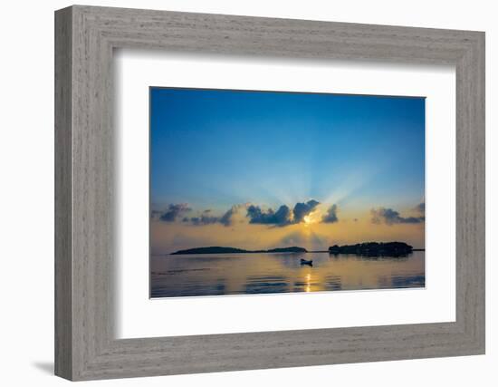 Sunrise on the Beach, Chaweng Beach, Island Ko Samui, Thailand, Asia-P. Widmann-Framed Photographic Print