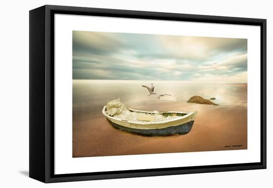 Sunrise on the Beach-Carlos Casamayor-Framed Premier Image Canvas