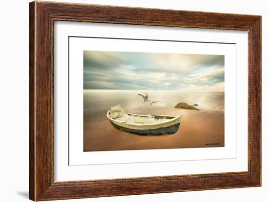 Sunrise on the Beach-Carlos Casamayor-Framed Giclee Print