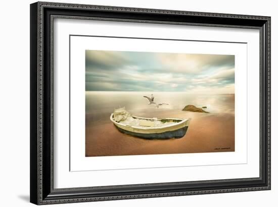 Sunrise on the Beach-Carlos Casamayor-Framed Giclee Print