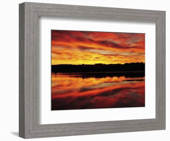 Sunrise on the New Meadows River, Brunswick, Maine, USA-Michel Hersen-Framed Photographic Print