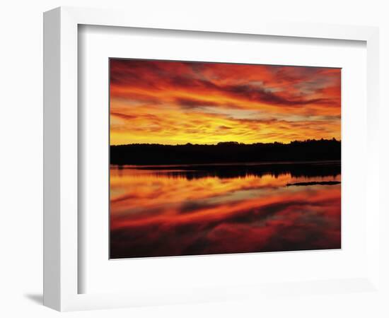 Sunrise on the New Meadows River, Brunswick, Maine, USA-Michel Hersen-Framed Photographic Print