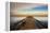 Sunrise on the Pier at Terre Ceia Bay, Florida, USA-Richard Duval-Framed Premier Image Canvas