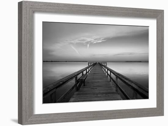 Sunrise on the Pier at Terre Ceia Bay, Florida, USA-Richard Duval-Framed Photographic Print