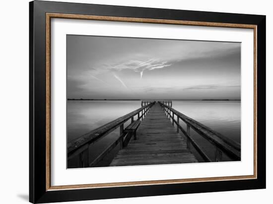 Sunrise on the Pier at Terre Ceia Bay, Florida, USA-Richard Duval-Framed Photographic Print