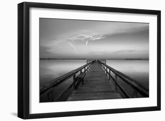 Sunrise on the Pier at Terre Ceia Bay, Florida, USA-Richard Duval-Framed Photographic Print