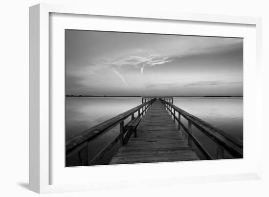 Sunrise on the Pier at Terre Ceia Bay, Florida, USA-Richard Duval-Framed Photographic Print