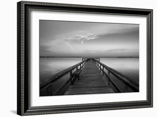 Sunrise on the Pier at Terre Ceia Bay, Florida, USA-Richard Duval-Framed Photographic Print