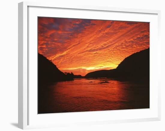 Sunrise on the Potomac River, Loundon County, Virginia, USA-Charles Gurche-Framed Photographic Print