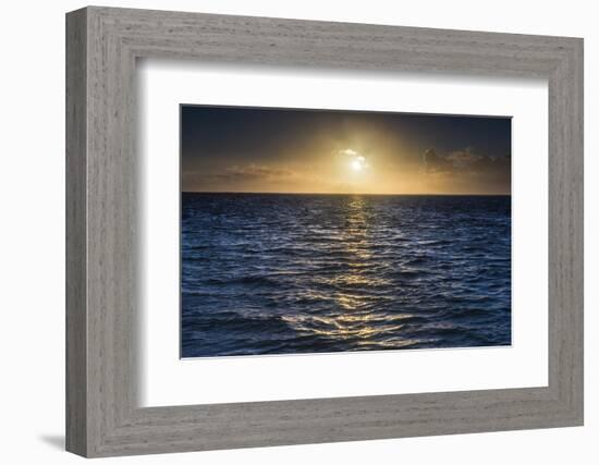 Sunrise on the Tropical, Pacific Island of Rarotonga, Cook Islands, South Pacific, Pacific-Matthew Williams-Ellis-Framed Photographic Print