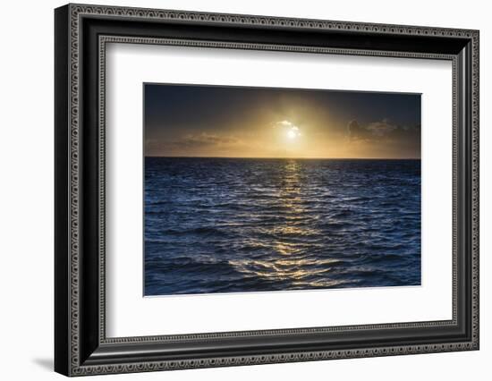 Sunrise on the Tropical, Pacific Island of Rarotonga, Cook Islands, South Pacific, Pacific-Matthew Williams-Ellis-Framed Photographic Print