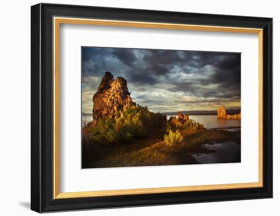 Sunrise on tufa formations, Mono Lake, Tufa State Natural Reserve, California-Adam Jones-Framed Photographic Print