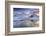 Sunrise on Uttakleiv Beach Surrounded by Snow Covered Mountains Reflected in the Cold Sea-Roberto Moiola-Framed Photographic Print