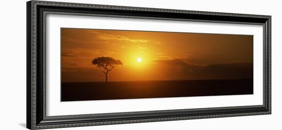 Sunrise over a Landscape, Masai Mara National Reserve, Kenya-null-Framed Photographic Print