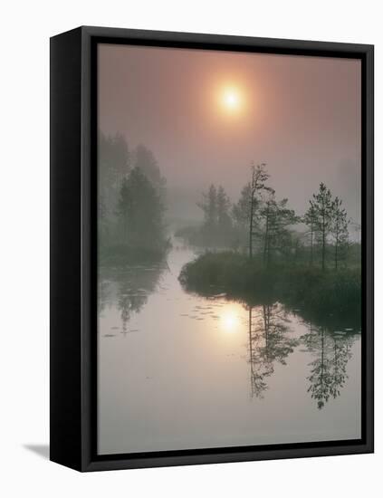Sunrise Over a River-Bjorn Svensson-Framed Premier Image Canvas