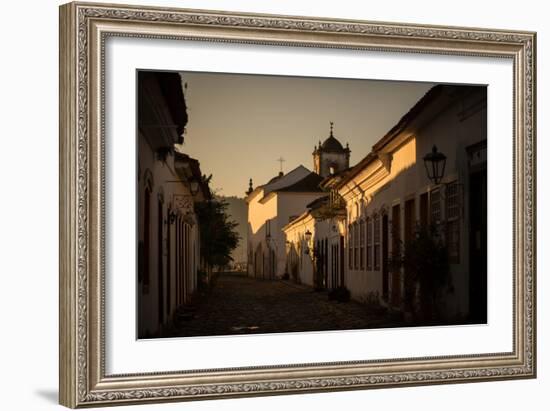 Sunrise over a Typical Street in Paraty-Alex Saberi-Framed Photographic Print