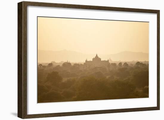 Sunrise over Ancient Temples of Bagan, Myanmar-Harry Marx-Framed Photographic Print