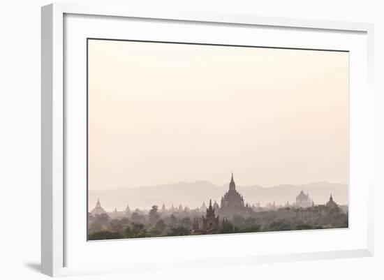 Sunrise over Ancient Temples of Bagan, Myanmar-Harry Marx-Framed Photographic Print