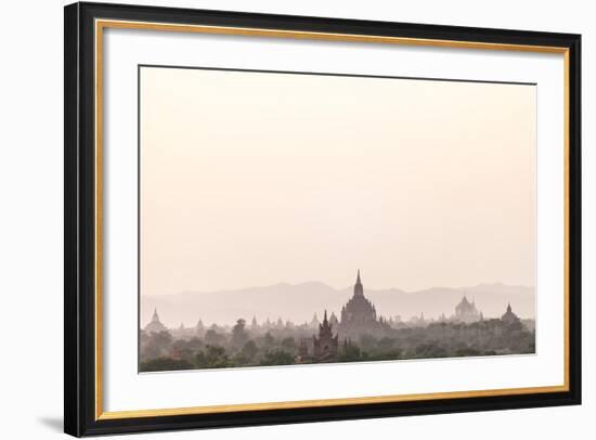 Sunrise over Ancient Temples of Bagan, Myanmar-Harry Marx-Framed Photographic Print