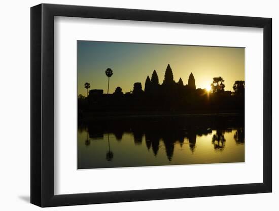 Sunrise over Angkor Wat, Angkor World Heritage Site, Siem Reap, Cambodia-David Wall-Framed Photographic Print