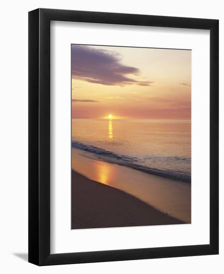 Sunrise over Atlantic, Cape Cod National Seashore, Massachusetts, USA-Charles Gurche-Framed Photographic Print